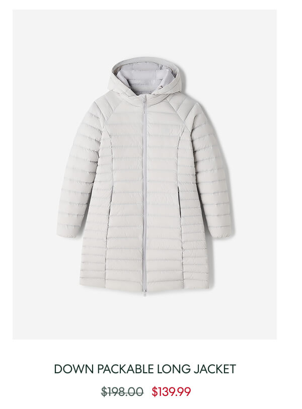 Down Packable Long Jacket