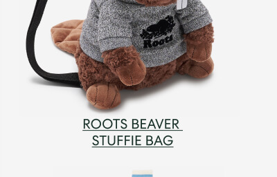 Roots Beaver Stuffie Bag