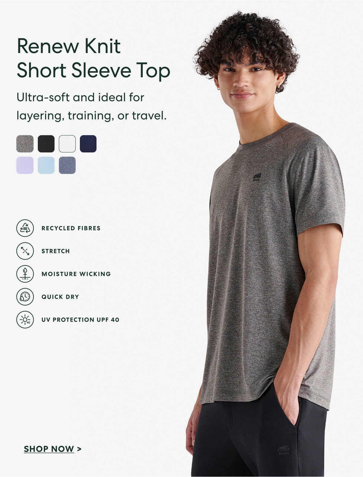 Renew Knit Short Sleeve Top
