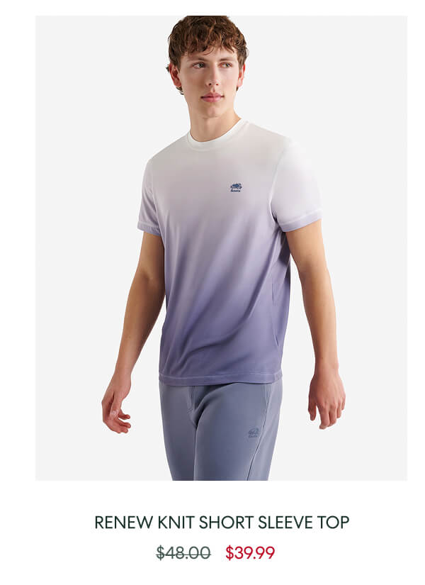 Renew Knit Short Sleeve Top