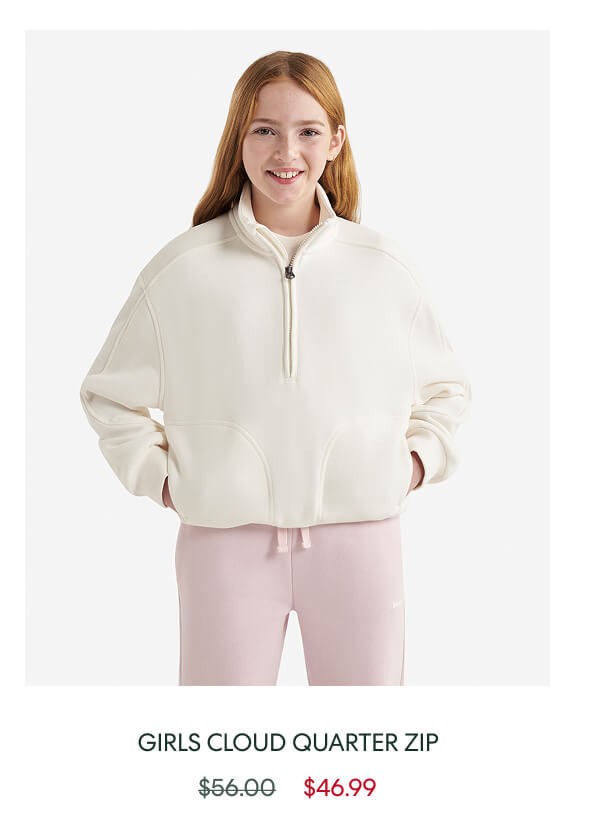 Girls Cloud Quarter Zip