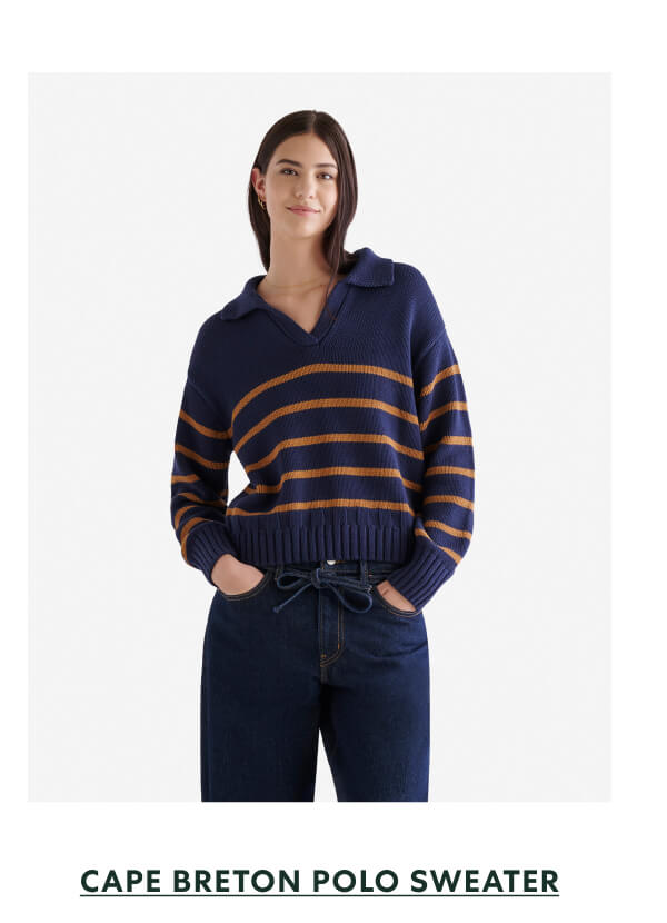 CAPE BRETON POLO SWEATER