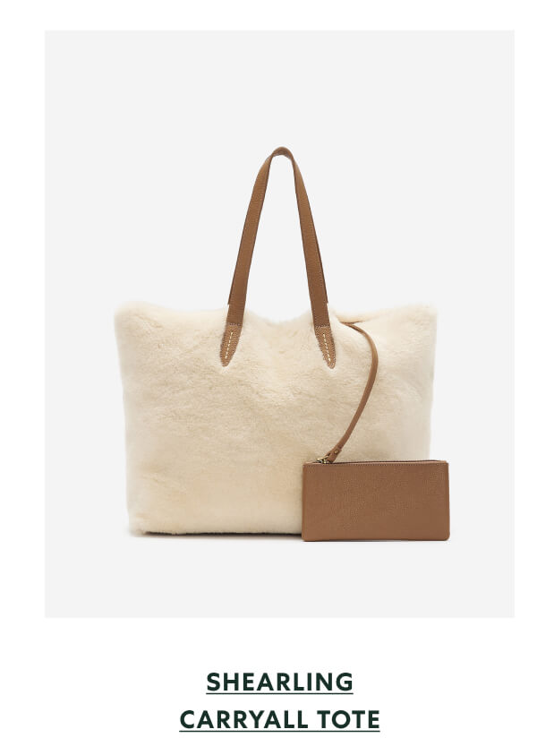 Shearling Carryall Tote