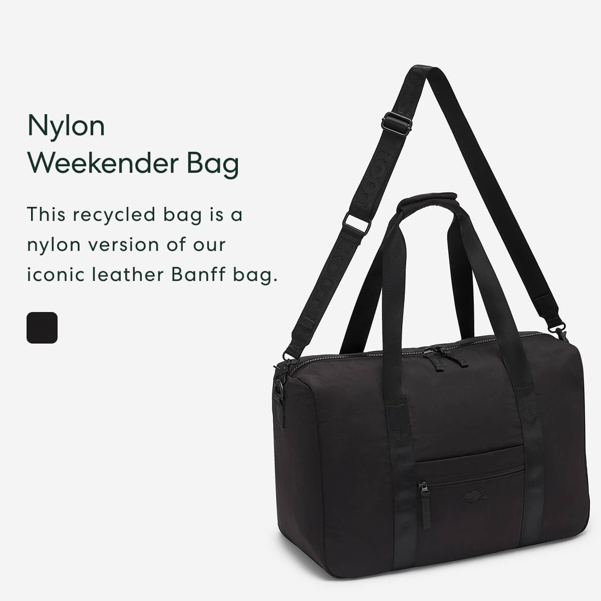 Nylon Weekender Bag