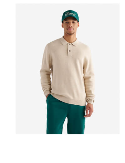 Severn Long Sleeve Sweater Polo