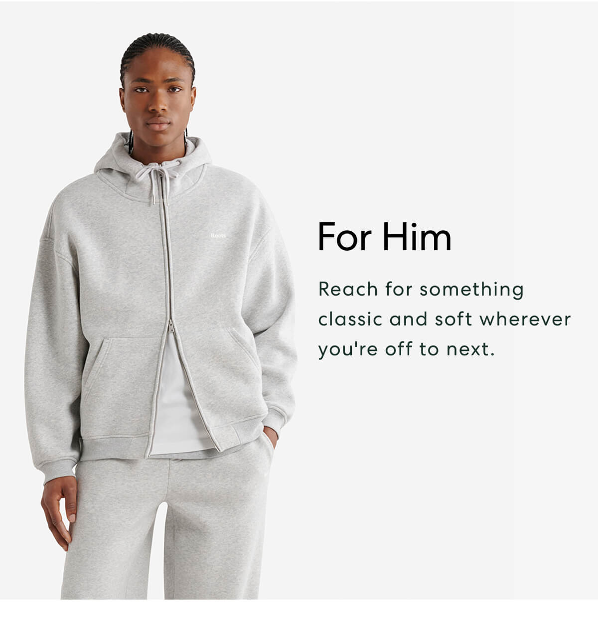 For Him - Reach for something classic and soft wherever you're off to next.