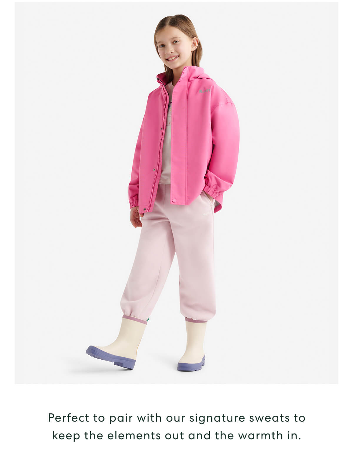 Perfect to pair with our signature sweats to keep the elements out and the warmth in.