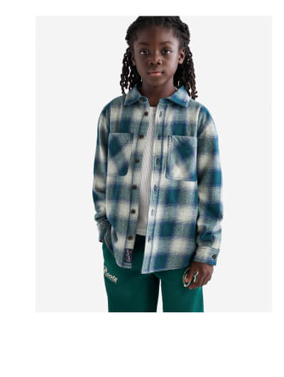 Kids Relaxed Plaid Shirt