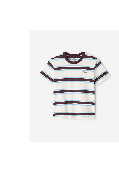 Womens Myrle Striped Short Sleeve T-Shirt