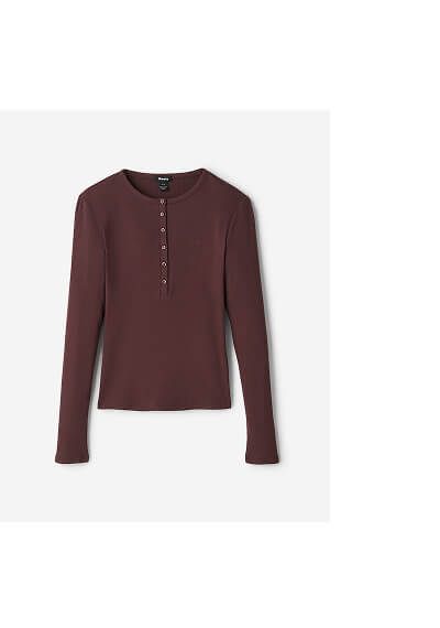 Roam Rib Fitted Long Sleeve Henley