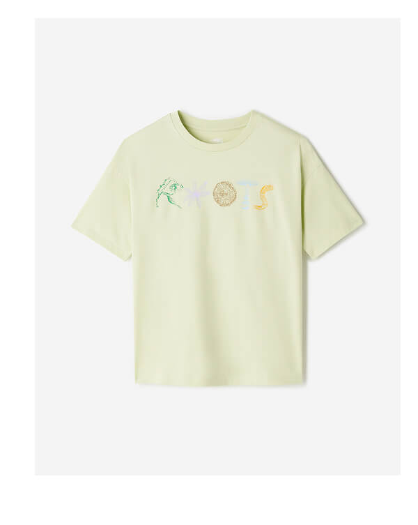 Womens Roots Nature Stamp T-Shirt