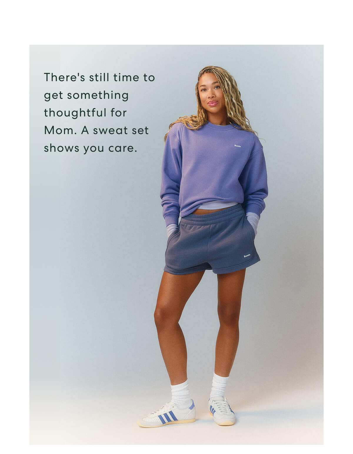 There's still time to get something thoughtful for Mom. A sweat set shows you care.