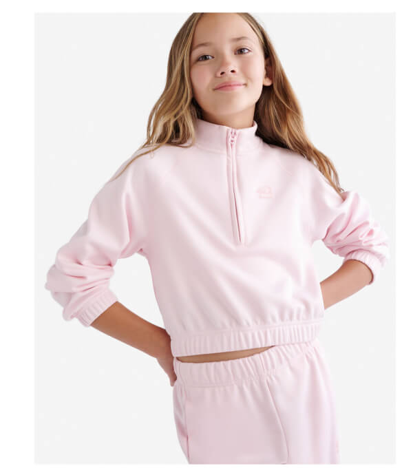 Girls Active Half Zip Top