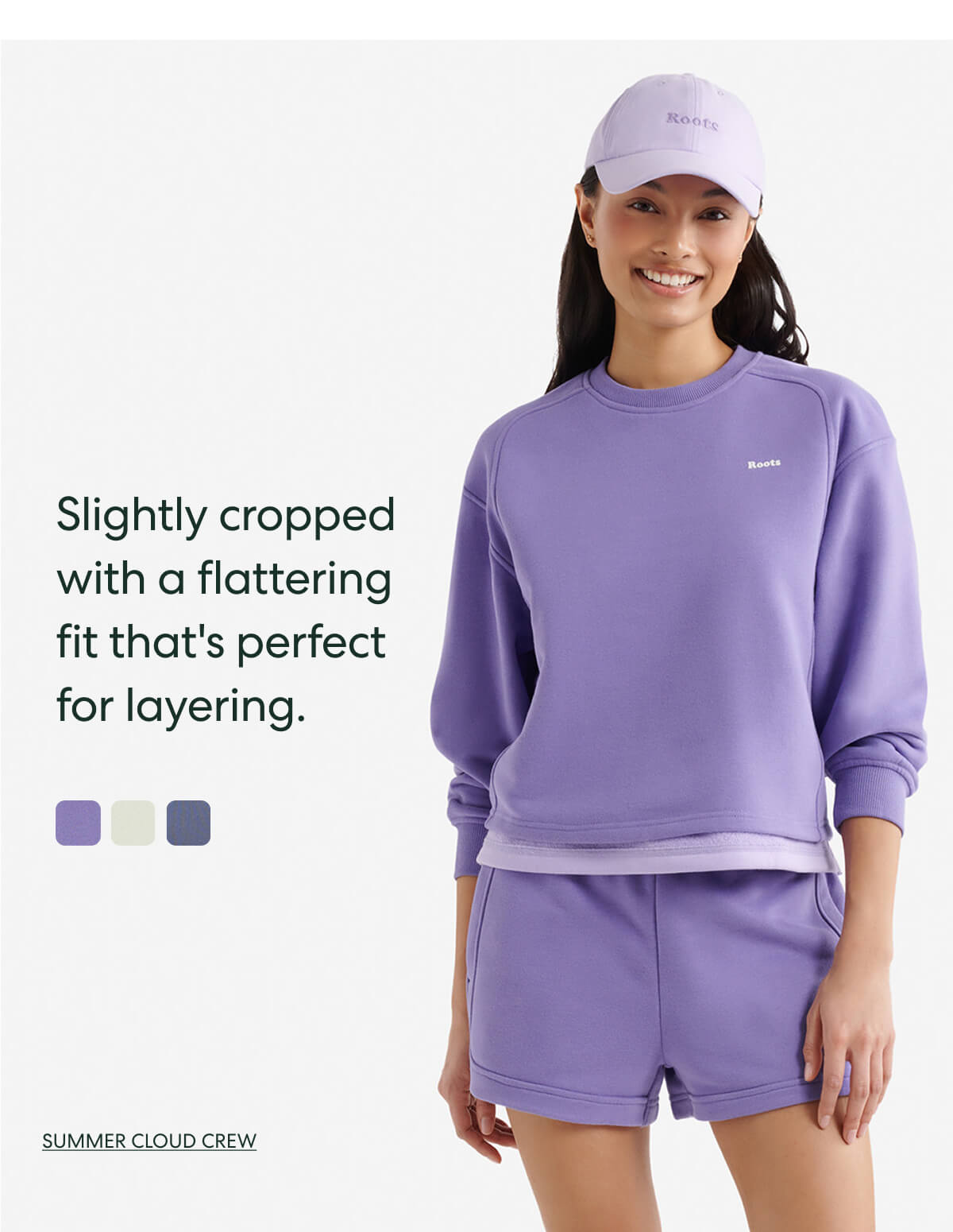 Slightly cropped with a flattering fit that's perfect for layering.