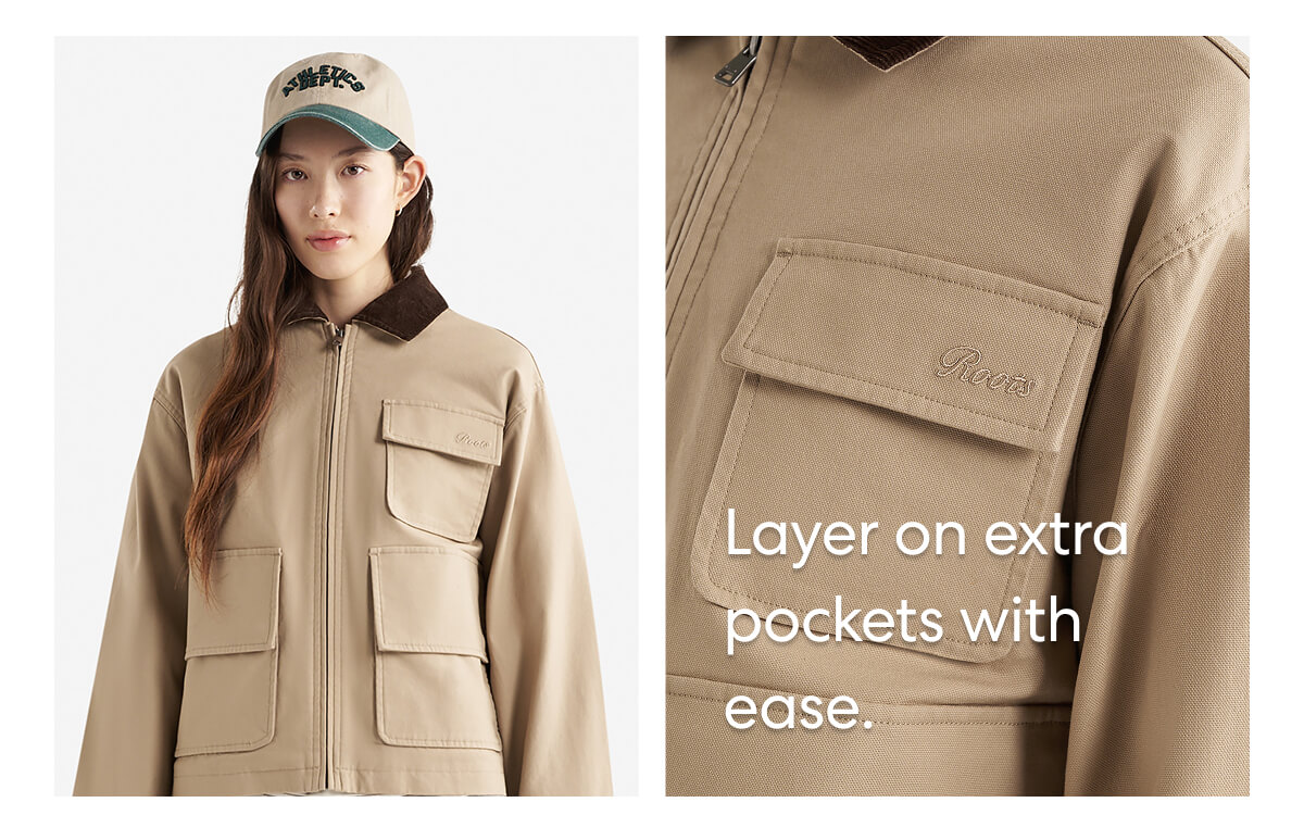 Layer on extra pockets with ease.