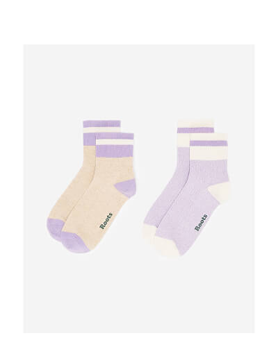 Adult Cotton Cabin Ankle Sock 2 Pack