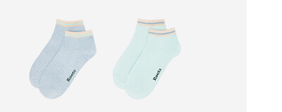 Adult Cotton Cabin Ped Sock 2 Pack