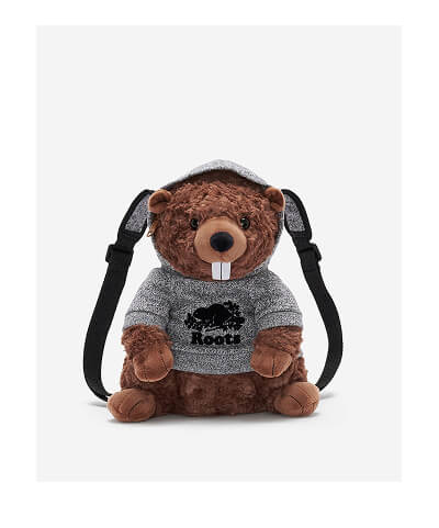Kids Roots Beaver Stuffie Bag