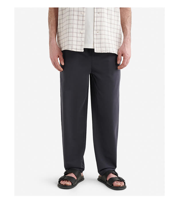 Welland Knit Twill Barrel Pant