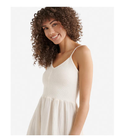 Isla Cotton Gauze Smocked Dress