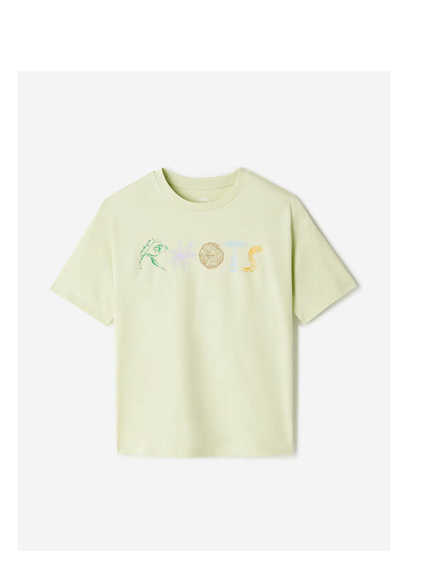 Womens Roots Nature Stamp T-Shirt