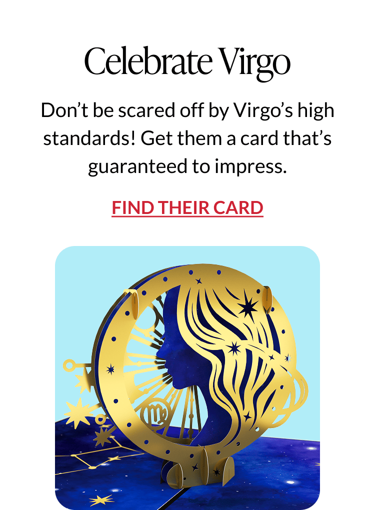 Celebrate Virgo with a star-sign pop-up card.