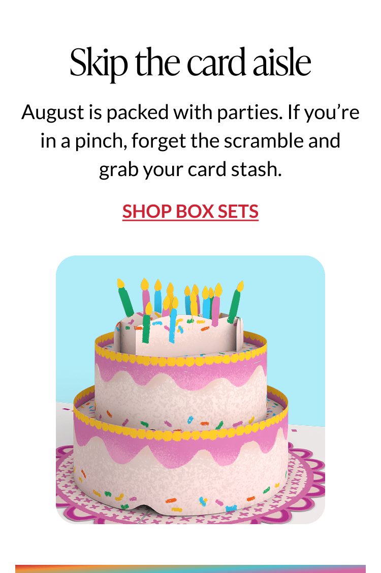 Skip the card aisle with birthday card packs.