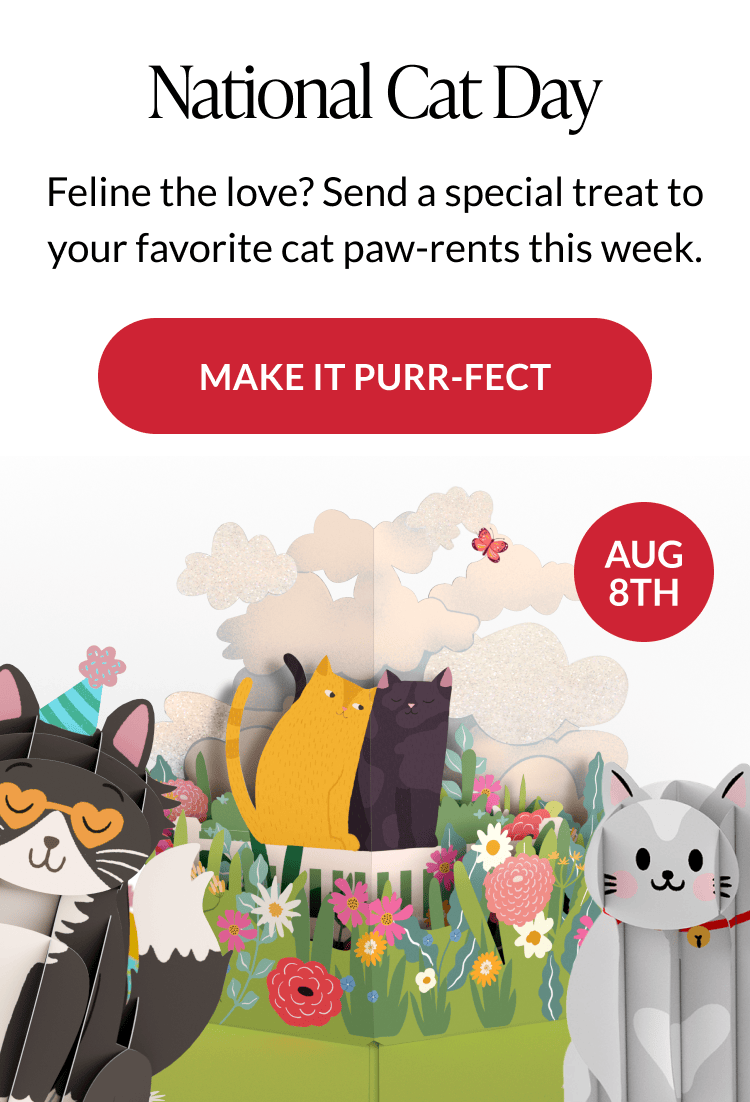 Celebrate National Cat Day with cards for cat lovers.