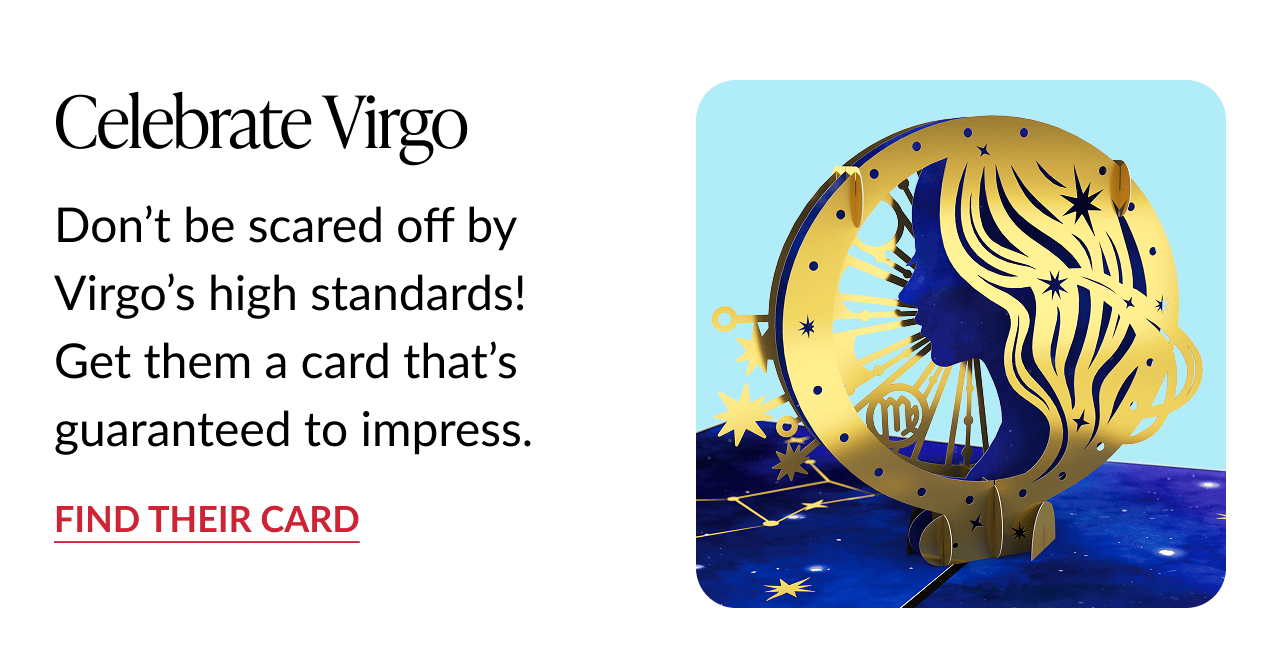 Celebrate Virgo with a star-sign pop-up card.