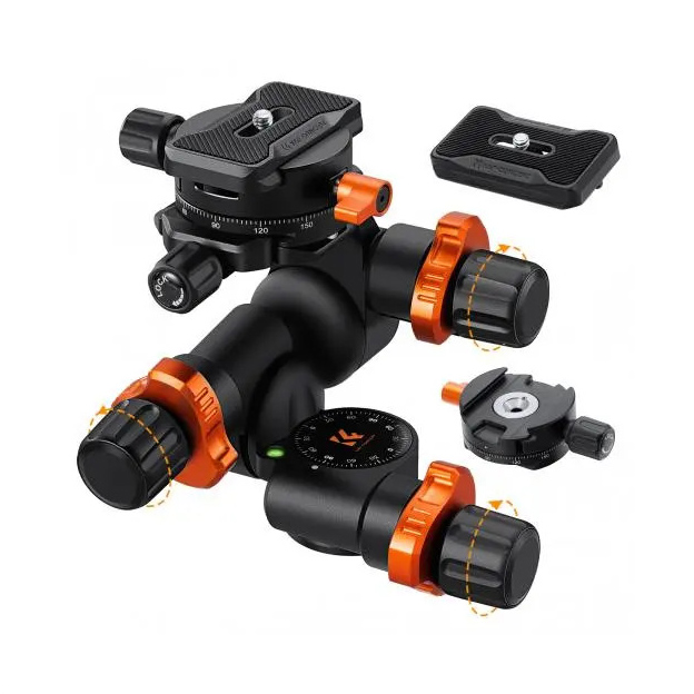 K&F Concept Geared Tripod Head