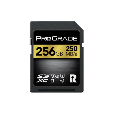 ProGrade 256GB SDXC 250MB/s UHS-II U3 Class 10 V60